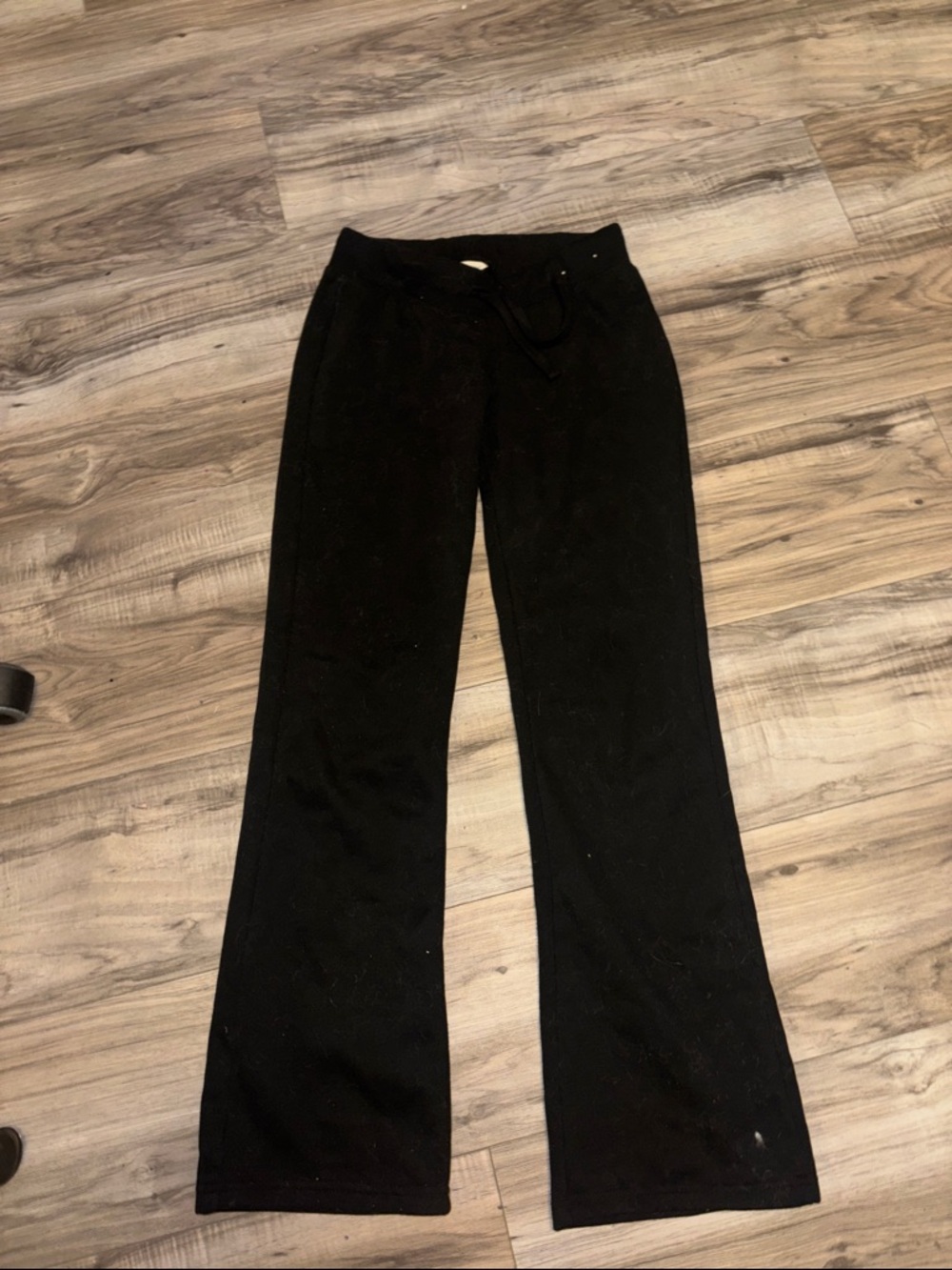 Aeropostale Black Bootcut Drawstring Lounge Pants